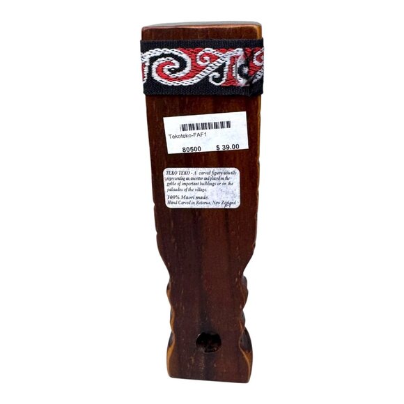 Authentic Maori Teko Teko Carved Wooden Cultural Art Statue Rotorua New Zealand - Picture 9 of 9